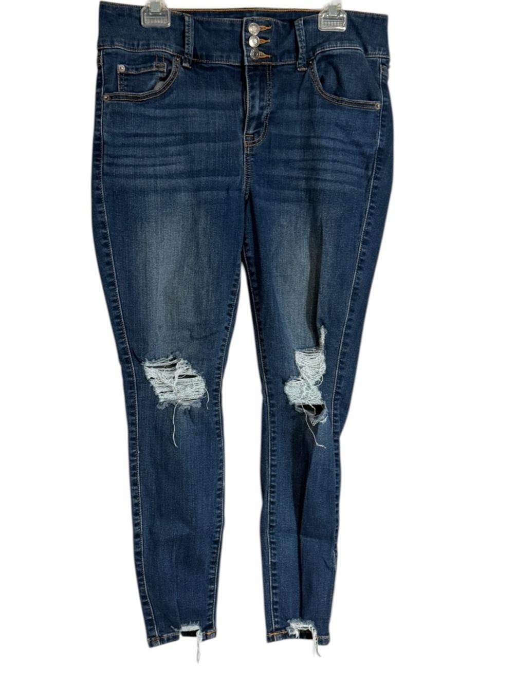 torrid sz 14R Dark Blue Distressed Jeggings “Super Soft”